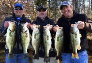 Bass fishing on Smith Lake