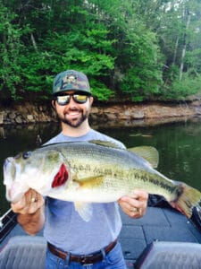 Bass fishing on Lake Wedowee